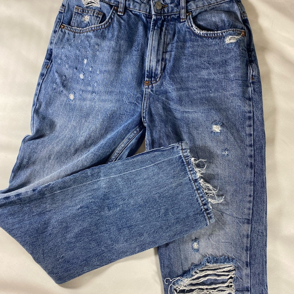 Free people jeans 26 bohemian rips and dots